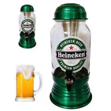 Imagem de Cervejeira 2,6 Litros Chopeira Heineken Gelada Chope