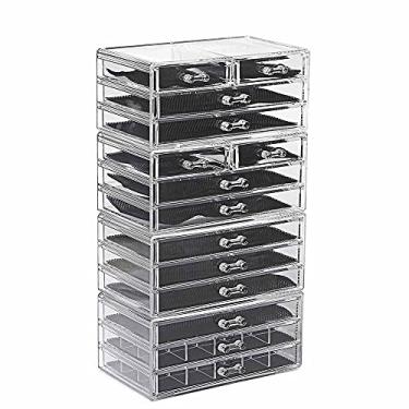 Imagem de Organizador de Maquiagem em Acrílico com 14 Gavetas