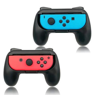 Imagem de Hand Grips for Switch and Switch OLED Model Controllers, Grip for Switch for Joy Con - Black(2 Packs)