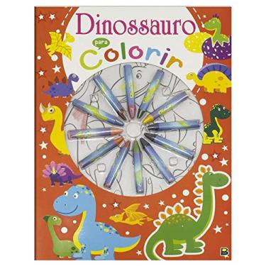 Imagem de Cores em Ação! Dinossauro para Colorir