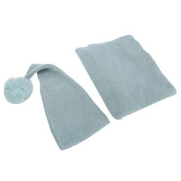 Imagem de Cobertor de Fotografia de Bebé, Manta de Bebé Recém-nascido, Chapéu de Bebé Recém-nascido de Cor Viva, Fotografia para Bebés Pequenos Prenda(Roupa de fotografia)