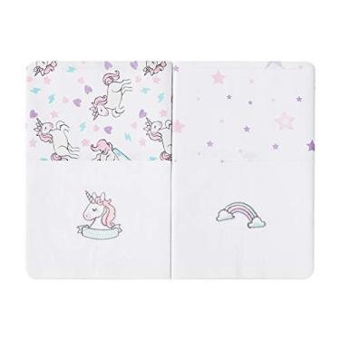 Imagem de Papi Textil Cueiro Manta Bordados Karinho 80Cm X 80Cm Contem 02 Un