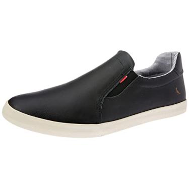 Imagem de Tênis Reserva Lapa Couro Masculino, Preto/Vermelho, 39