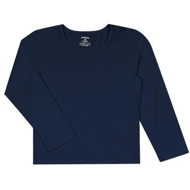 Imagem de Camiseta M. Longa Básica Feminina Cotton Infantil Nº 4 Ao 10