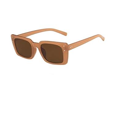 Imagem de Fashion Luxury Women's Sunglasses Square Classic Outdoor Driving Glasses Retro Rectangular Sun glasses Summer,Dark brown brown,china
