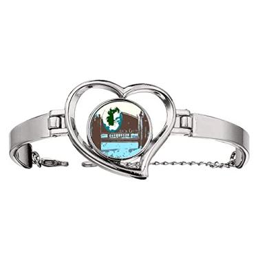 Imagem de N/A N/A Bracelete Art Deco Art Deco de Turismo Círculo Ártico Joia Pulseira de Arame, medium, metal