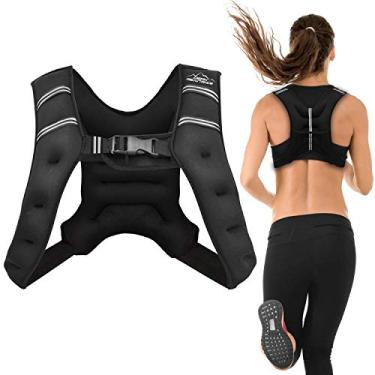 Imagem de Aduro Sport Equipamento de treino com colete pesado, 1,8 kg/2,7 kg/5,4 kg/9,1 kg/11,3 kg/13,6 kg, colete de peso corporal para homens, mulheres e crianças (1,81 kg))