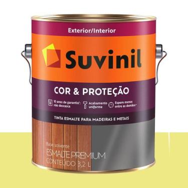 Imagem de Tinta Esmalte Sintético Bril. Suvinil Amarelo-Refrescante 3,2 L