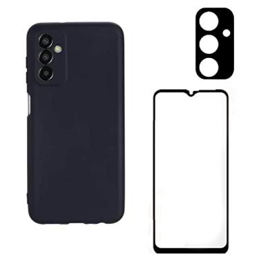 Imagem de Kit Capa Capinha Anti Impacto Aveludada + Película 3D + Película Câmera Para Galaxy M23 M53 M62 (Galaxy M13)