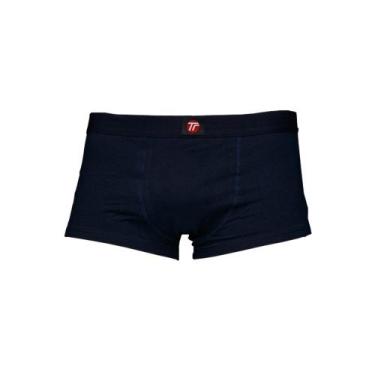 Imagem de Cueca Boxer Cl Algodão Lisa Azul Marinho Masculina Adulto - Suspiro Ín