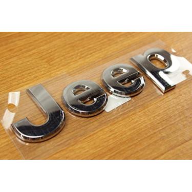 Imagem de Jeep Grand Cherokee Chrome Capuz Logotipo Emblema Placa de Nome Mopar OEM