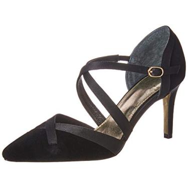 Imagem de Adrianna Papell Hepburn Pump Feminino, Veludo preto, 10
