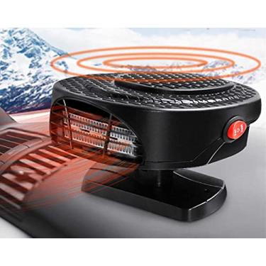 Imagem de MASO Aquecedor de carro descongelador aquecedor portátil de carro 12 V 150 W de alta potência no aquecedor de carro ventilador de aquecimento rápido para descongelar para-brisas de automóveis e manter aquecido