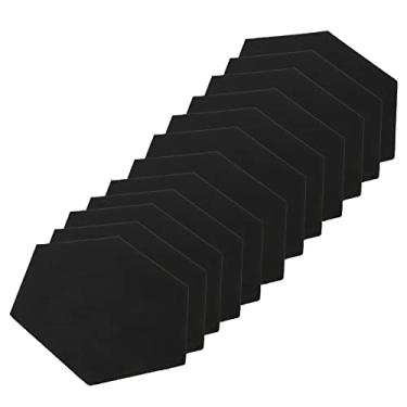 Imagem de 12Pcs Sound Absorption Panel,Acoustic Isolation Soundproofing Foam Set Kit,Live Sound Stage Sound Absorp Panel (Black)