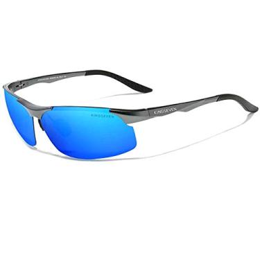 Imagem de Óculos de Sol Masculino Esportivo Kingseven Proteção Polarizados UV400 Anti-Reflexo N-9126 (C2)