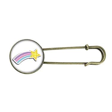 Imagem de Broche de metal retrô de meteoros do universo e alienígena