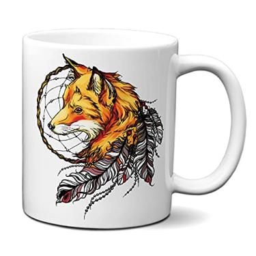 Imagem de Caneca Criativa Raposa Colorida Filtro dos Sonhos Presente