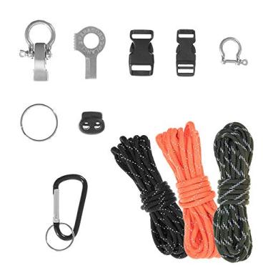 Imagem de Paracord Planet Kit de paraquedista definitivo para você mesmo – 30 metros de paracord 550 e 10 necessidades essenciais para fazer sua própria sobrevivência Paracord pulseiras, cordões, ferramentas
