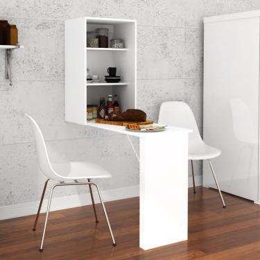 Imagem de Armário Multiuso com Mesa Dobrável AM3106 - Branco