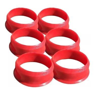 Imagem de Caçapa 54mm Redonda Vermelha Plastica Mesa Sinuca Bilhar