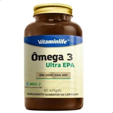 Imagem de Ômega 3 Ultra Epa 1000 Dha 400 60 Softgels Vitaminlife
