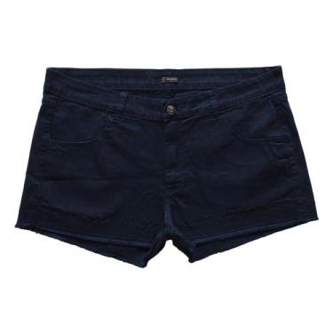 Imagem de Short Jeans Feminino Color Curto Plus Size - Razure