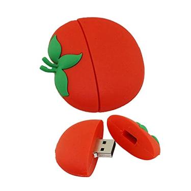 Imagem de 16 GB em forma de tomate USB 2.0 Drive U Disk Memory Stick Flash Drive USB Files Drive U Disk Thumb Drive Flash Disk (vermelho)