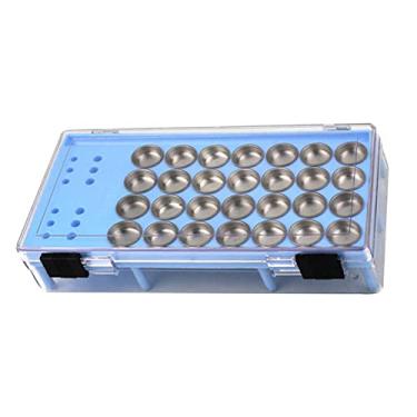 Imagem de 28 * 2-Layer Pigment Palette Hook Line Pen Storage Box Coloring Tool for Gundam Model for Color The Model Accessory Part