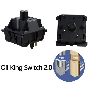 Imagem de Gateron-New Oil King Switch  3-Layer Pin  pré-lubrificação  teclado mecânico  Switch Acessórios  2.0
