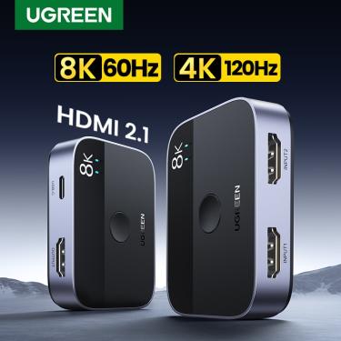 Imagem de Ugreen hdmi divisor 4k bi-direção hdmi switch 1x 2/2x1 adaptador para ps4/3 tv caixa projetor hdmi