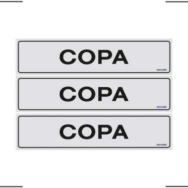 Imagem de Combo 3 Placas De Sinalização Copa 30x7 Ekomunike - B-512/1 F9e
