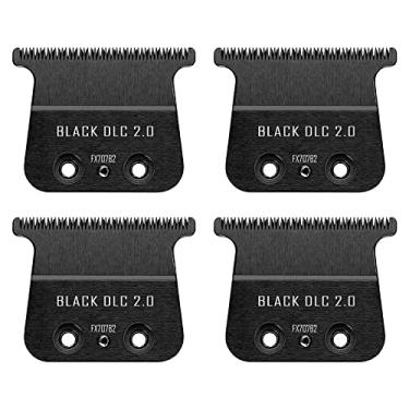 Imagem de Lâmina de aparador FX707B2 DLC 2.0 de substituição compatível com aparador BaByliss FX787 e FX726, compatível com lâmina de corte BaByliss DLC 2.0, 4 peças