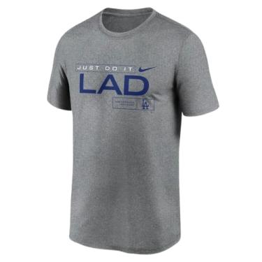 Imagem de Nike Camiseta masculina MLB JDI Legend, La Dodgers - Cinza, M