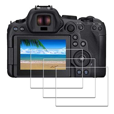 Imagem de iDaPro Protetor de tela para Canon EOS R6 Mark II [pacote com 3] vidro temperado