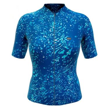 Imagem de Camisa de Ciclismo Feminina Márcio May Funny Blues