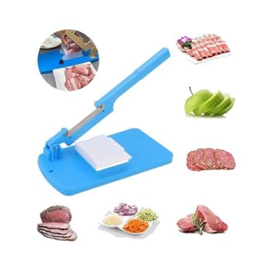 Imagem de Fatiador manual de carne congelada; tábua de cortar alimentos multifuncional cortador de alimentos; máquina de corte manual para carne, queijo, frutas