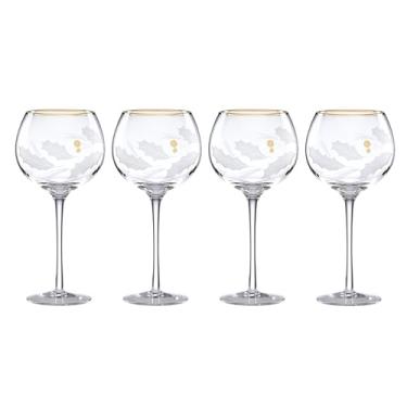 Imagem de Lenox 886857 Conjunto de vidro de balão de 4 peças de ouro para férias, louças de Natal, hospedagem
