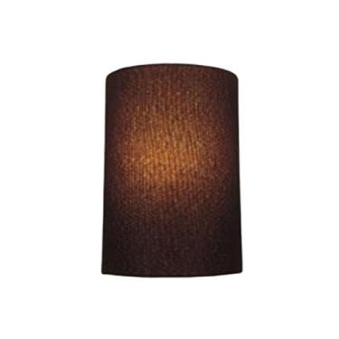 Imagem de Arandela Meia Cana Retro Cúpula Tecido 25/18x10 cm, Vivare Iluminação, Arandela Parede2003 LC, Café, Média