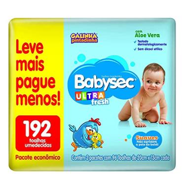 Imagem de Lenço Umedecido Babysec Pacote Economico 192 folhas