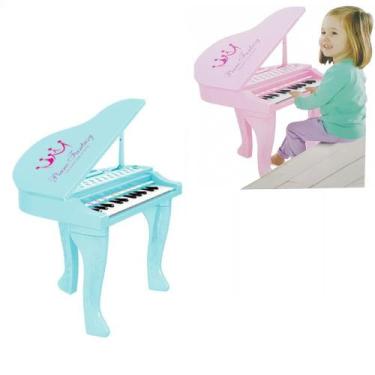 Imagem de Piano Infantil Multifuncional Teclado Eletronico Musical Sinfonia Com