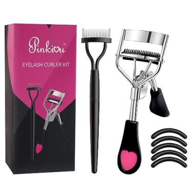 Imagem de Enrolador de cílios Pinkiou com pincel rímel abafador acessório para cílios postiços Melhor ferramenta profissional para pestanas sem cabelo para maquiagem diária