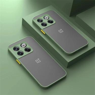 Imagem de Capa de telefone para OnePlus 5 5T 6 6T 7 7T 8 8T 9 10 PRO NORD 2 CE CE2 N10 N100 5G fosco transparente à prova de choque capa protetora para câmera, verde exército, para ONE PLUS 10PRO