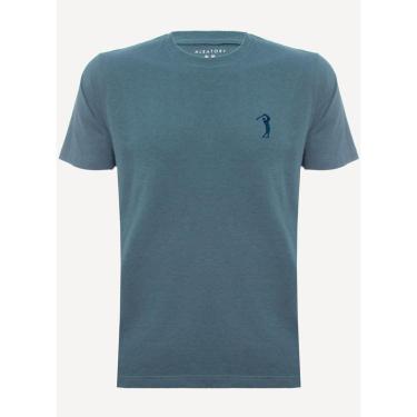 Imagem de Camiseta Aleatory Lisa Azul Mescla-Masculino