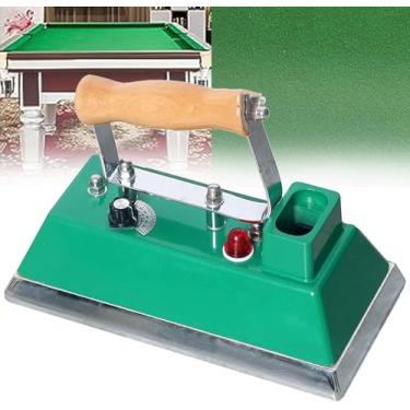 Imagem de Ferro de pano de mesa de bilhar, escova de mesa de sinuca com temperatura ajustável, acessórios termostáticos de sinuca, toalha de mesa de sinuca de ferro rápido, para sala de jogos de bilha