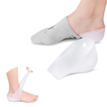 Imagem de Almofadas De Calcanhar Reutilizáveis E Laváveis, Palmilha De Salto Em Forma De U, Palmilha De Almofada De Pé, Inserção De Oficina, Meias De Gel De Salto Com Capa D