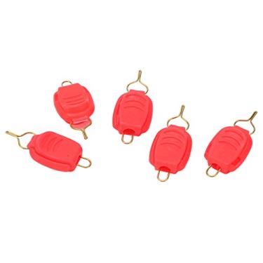 Imagem de VGEBY Rolha de linha de pesca, 5 peças carretel de isca suporte de linha de pesca prendedor de linha de pesca (vermelho)