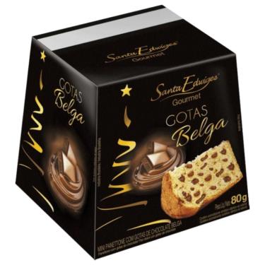 Imagem de Mini Panettone com Gotas de Chocolate Belga 80g - Santa Edwiges