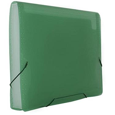 Imagem de Pasta Sanfonada Plastica 12 Divisoes Verde - 81952