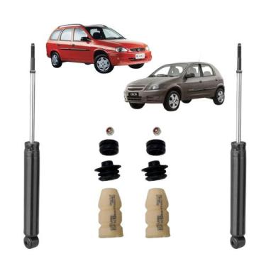 Imagem de 2 Amortecedor Original Nakata Traseiro+kit Coifa Corsa wind 1994 a 200
