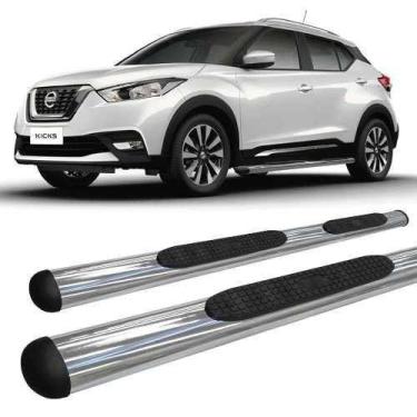 Imagem de Estribo Oval Oblongo Cromado Nissan Kicks - HOZZ